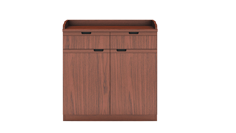 Solid wood file cabinet